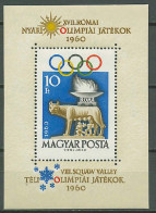 Hungary 1960 Olympic Games Rome, S/s MNH - Ete 1960: Rome
