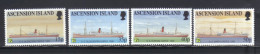 Timbres Ascension Island  N° 737 à 740 Neuf MNH** Bateau Bateaux - Ascension (Ile De L')