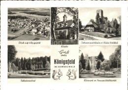 72173077 Koenigsfeld Schwarzwald Schwimmbad Kurpark Pension Waldesruh Ruine Wald - Andere & Zonder Classificatie