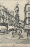 [80] Somme Amiens La Place Gambetta Horloge Tres Animé Rare - Amiens