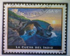 United States, Scott #5040, Used(o), 2016, American Landmarks Series: Cueva Del Indio, $6.45, Multicolored - Gebruikt