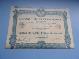 GRANDS MOULINS DE MARLE (1928) Marle Sur Serre , Aisne - Other & Unclassified