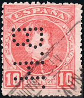 Madrid - Perforado - Edi O 243 - "B.H." (Banco) - Oblitérés