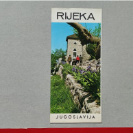 RIJEKA - CROATIA (ex Yugoslavia), Vintage Tourism Brochure, Prospect, Guide (PRO3) - Tourism Brochures