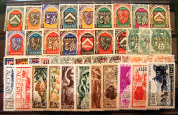 Algérie -  55 Timbres Neufs MNH ** Sur 2 Cartes De Classification - Algérie (1962-...)