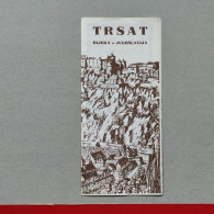 TRSAT RIJEKA - CROATIA (ex Yugoslavia), Vintage Tourism Brochure, Prospect, Guide (PRO3) - Toeristische Brochures