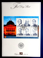 1999.. ....BRUPHILA 66....150 ème Anniversaire Du Premier Timbre Poste Belge;;;;LES 6 1er ROIS DE BELGIQUE....FDS 14 - Used Stamps