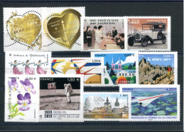 RC 27686 FRANCE 2019 LOT DE TIMBRES EN EURO A LA FACIALE 16,44€ NEUFS ** MNH TB - Ongebruikt