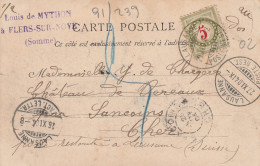 SCHWEIZ - 1904, Zumstein Porto 17, AK Weitergelitet Mit Nachporto Von Frankreich Nach Lausanne - Impuesto