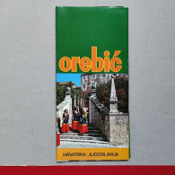 OREBIĆ - CROATIA (ex Yugoslavia), Vintage Tourism Brochure, Prospect, Guide (PRO3) - Cuadernillos Turísticos