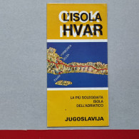 HVAR - CROATIA (ex Yugoslavia), Vintage Tourism Brochure, Prospect, Guide (PRO3) - Tourism Brochures