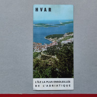 HVAR - CROATIA (ex Yugoslavia), Vintage Tourism Brochure 1966, Prospect, Guide (PRO3) - Dépliants Touristiques
