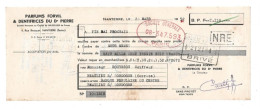 Lettre De Change  PARFUMS FORVIL & DENTIFRICES DU Dr PIERRE   NANTERRE (SEINE)  1952   (1807) - Lettres De Change