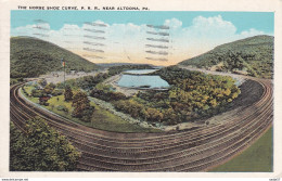 The Horse Shoe Curve Pennstlvania Railroad Near Altoona Pennsylvania 1929 - Andere & Zonder Classificatie