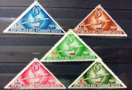 Ecuador 1939, Plane And Globe, MNH Unusual Stamps Set - Ecuador