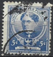 United States 1940. Scott #872 (U) American Educator, Frances E. Willard - Used Stamps