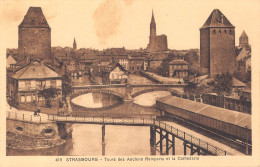 27076 " STRASBOURG-TOURS DES ANCIENS REMPARTS ET LA CATHÉDRALE " PANORAMA-VERA FOTO-CART. POST. NON SPED. - Strasbourg