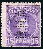 Madrid - Perforado - Edi O 246 - "B.H.A." (Banco) - Used Stamps