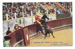 Corrida De Toros - Le Taureau Enlève Le Picador Et Son Cheval - N° 5 - - Corrida