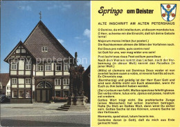72170517 Springe Deister Altes Petershaus Springe - Otros & Sin Clasificación