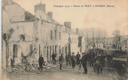 Port à Binson * Rue Du Village , Ruines * Guerre 1914 1918 * Ww1 - Other & Unclassified