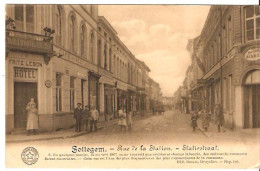 SOTTEGEM STATIESTRAAT RUE DE LA STATION   EDIT DESAIX 1918 Geschreven In Het Frans 375/d1 - Zottegem