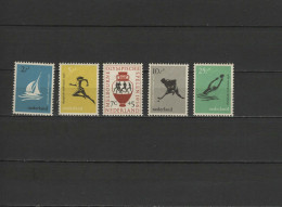 Netherlands 1956 Olympic Games Melbourne, Sailing, Athletics, Hockey, Waterball Set Of 5 MNH - Sommer 1956: Melbourne