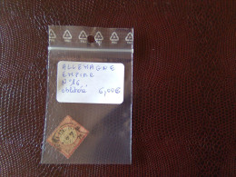 1 Timbre Allemagne EMPIRE Numéro 16 Oblitèré - Used Stamps