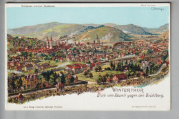 CH ZH Winterthur Blick Vom Bäumli  Ca. 1900 Litho Ungebraucht C.Steinmann/H.Schlumpf #2215 - Winterthur