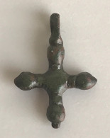 Ancienne Croix Des « Croisés » Bronze, 1100-1200 AD - Archaeology
