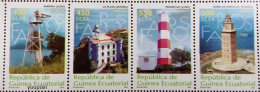 Equatorial Guinea 2003, Lighthouses, MNH Stamps Strip - Equatoriaal Guinea