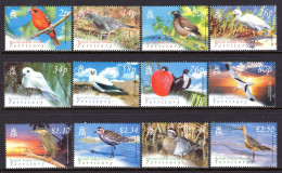 British Indian Ocean Territory, BIOT 2004 Birds Set MNH (SG 296-307) - Small Mark On 80c Value - Brits Indische Oceaanterritorium