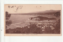 CP 06 NICE Vue Generale (publicité Chocolaterie De Monaco Biscuiterie Delta) - Panoramic Views