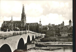 72170328 Regensburg Steinerne Bruecke Mit Dom Regensburg - Regensburg