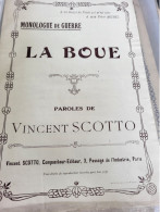 PATRIOTIQUE 14 -18/  LA BOUE /VINCENT SCOTTO - Partitions Musicales Anciennes