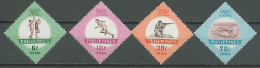 Philippines 1960 Olympic Games Rome, Basketball, Athletics, Shooting, Swimming Set Of 4 MNH - Verano 1960: Roma