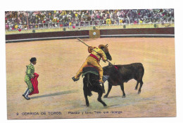 Corrida De Toros - Picador Y Toro. Toro Que Recarga - N° 9 - - Stierkampf