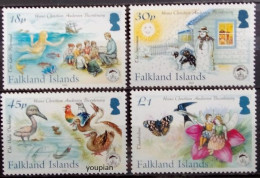 Falkland Islands 2005, 200th Birthday Of Hans Christian Andersen, MNH Stamps Set - Falklandeilanden