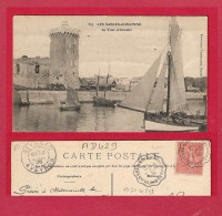 AD429  85 VENDEE LES SABLES D'OLONNE VOILIER PECHE CACHET AMBULANT SUR SEMEUSE 10CTS EN 1905 - Sables D'Olonne