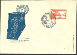.Yugoslavia, 1958-10-24, Bosnia, Sarajevo, United Nations Day, Comm. Cover & Postmark - Otros & Sin Clasificación