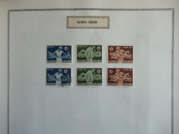 \+\ RED CROSS .RUANDA URUNDI  SUR PAGE SUR CHARN. CROIX ROUGE SURCHARGES .NEUFS . + BELLE QUALITé+++ - Unused Stamps