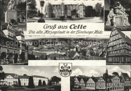 72168863 Celle Niedersachsen Ehrenmal Schloss Rathaus Thaer Platz Denkmal Fachwe - Celle