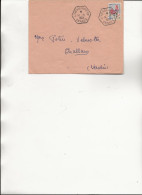 LETTRE AFFRANCHIE N° 1331 - OBLITERATION OCTOGONALE - L'HERBAUDIERE - VENDEE -1964 - Mechanical Postmarks (Advertisement)