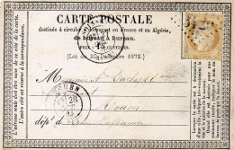 Aisne - CPP Affr N° 55 Obl GC 3420 Refaits Tàd Type 18 Soissons - 1849-1876: Periodo Clásico