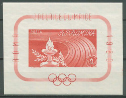 Romania 1960 Olympic Games Rome, S/s Imperf. MNH - Verano 1960: Roma