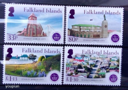 Falkland Islands 2022, Stanley Jubilee City, MNH Stamps Set - Falklandeilanden