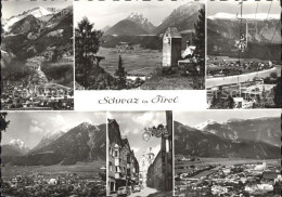 72168792 Schwaz Tirol Gesamtansicht Mit Alpenpanorama Turm Sessellift Ortspartie - Other & Unclassified