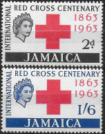 1963 Jamaica Red Cross Centenary 2v. MNH SG N. 203/04 - Otros & Sin Clasificación