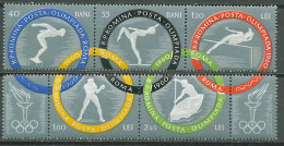 Romania 1960 Olympic Games Rome, Swimming, Gymnastics, Boxing Etc. Set Of 2 Strips MNH - Ete 1960: Rome