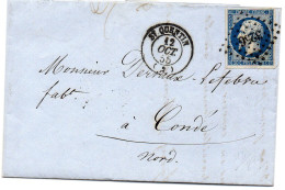 Aisne - LAC Affr N°14Aa Obl PC 3256 - Tàd Type 15 Saint-Quentin - 1849-1876: Periodo Clásico